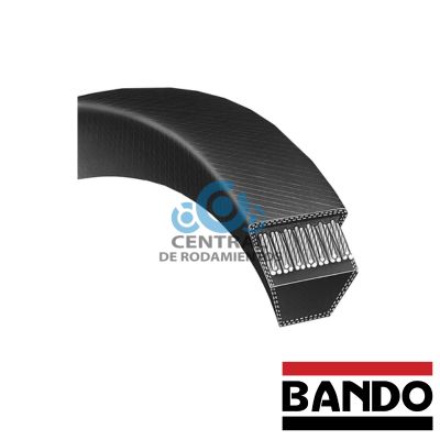 Correa trapezoidal estandar, B26, Longitud externa 29 pulgadas, bando