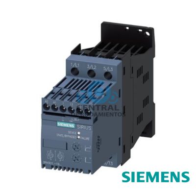 Arrancador suave SIRIUS S00 17,6 A, 7,5 kW/400 V, 40 Â°C AC 200-480 V, AC/DC 110-230 V bornes de tornillo