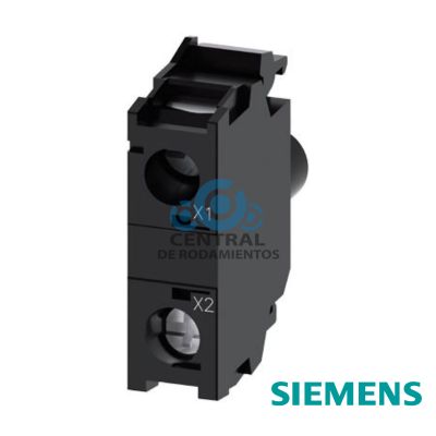 Modulo de LED con LED integr. 24 V AC/DC, rojo, bornes de tornillo, para fijacion en placa frontal.