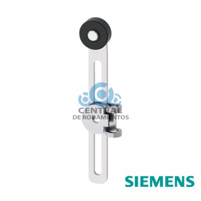 Palanca metalica de longitud palanca de rodillo para interruptores de posicion 3SE51/52 ajustable de 100 mm de longitud rodillo de plastico de 19 mm