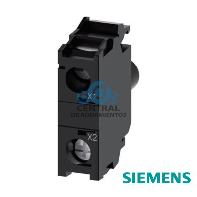 modulo de LED con LED integrado, AC/DC 24-240 V, verde, bornes de tornillo, para fijacion en placa frontal