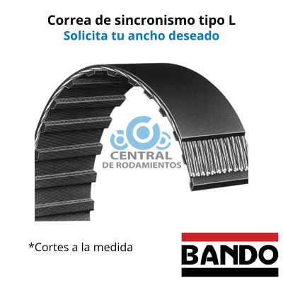 Manga de sincronismo, 124L, longitud externa 12.4 '', Numero de dientes 33, bando