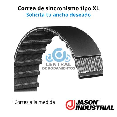 Manga de sincronismo, 148XL, longitud externa 14.8 '', Numero de dientes 74, jason