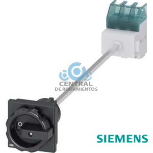 SENTRON, interruptor-seccionador 3LD, interruptor principal, 3 polos, Iu: 32 A, Potencia de empleo / con AC-23 A a 400 V: 11,5 kW, Fijación en base con acoplamiento de puerta, Accionamiento