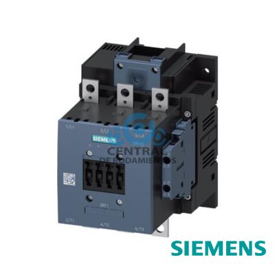 contactor de potencia, AC-3e/AC-3 150 A, 75 kW/400 V AC (50-60 Hz)/DC Uc:  21-27, 3 V entrada PLC 24 V DC tripolar, contactos auxiliares 2 NA + 2 NC accionamiento: electronico circuito ppal.: