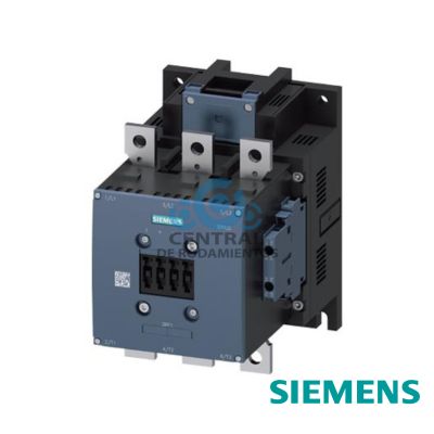 contactor de potencia, AC-3e/AC-3 225 A, 110 kW/400 V AC (50-60 Hz)/DC Uc: 110-127 V tripolar, contactos auxiliares 2 NA + 2 NC accionamiento: convencional circuito ppal.: barra circuito de