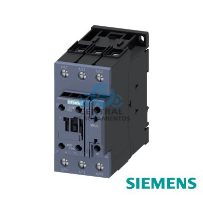 contactor de potencia, AC-3e/AC-3, 51 A, 22 kW/400 V, tripolar, 230 V AC, 50/60 Hz, contactos auxiliares: 1 NA + 1 NC, borne de tornillo, tamano: S2