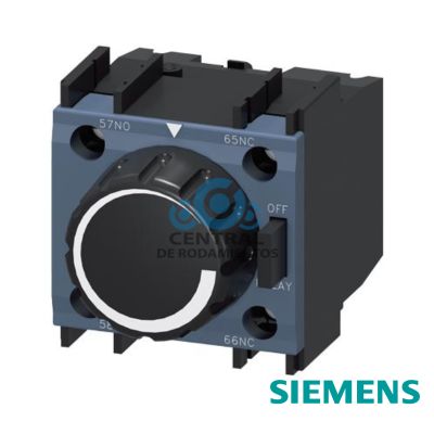 variante con temporizador neumatico de bloque de contactos auxiliares, retardado a desexcitacion 1-30 s, 1 NA + 1 NC, para montar en contactores 3RT202