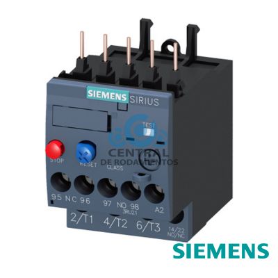 Rele de sobrecarga 1,1...1,6 A termico para proteccion de motores tamano S00, clase 10 para montar en contactor Circuito principal: atornillable circuito auxiliar: atornillable Rearme