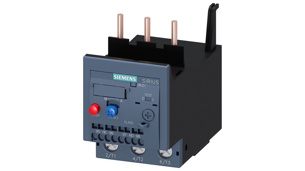 Rele de sobrecarga 62...73 A termico para proteccion de motores tamano S2, clase 10A para montar en contactor Circuito principal: atornillable Circuito auxiliar: borne resorte Rearme