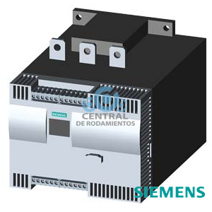 Arrancadores suaves SIRIUS Valores con 500 V, 40 °C Estándar: 356 A, 250 kW Contacto común a 3: 617 A, 450 kW 400-600 V AC, 230 V AC bornes de tornillo !!! Producto a extinguir  El sucesor es