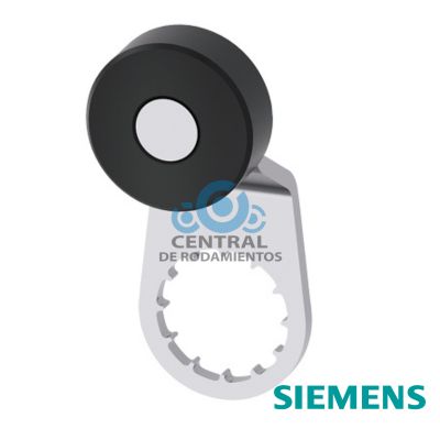 palanca de rodillo para interruptor de posición 3SE51 Palanca metálica forma A 27 mm de longitud, Escalón 9 mm con rodillo de plástico de 19 mm según DIN EN 50041