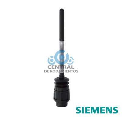 Cabeza de accionamiento: varilla elastica para interruptores de posicion 3SE51/52, solo con contactos de accion brusca, longitud total 142,5 mm resorte = 50 mm, vastago = 50 mm, de plastico