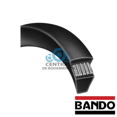 Correa trapezoidal estandar, 3V530, Longitud externa 53 pulgadas, bando