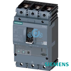 interruptor automatico 3VA2 IEC Frame 250 clase de poder de corte M Icu=55 kA a 415 V de 3 polos, proteccion de motor ETU350M, LSI, In=160 A proteccion contra sobrecarga Ir=63 A...160 A