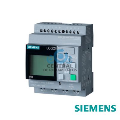 LOGO! 230RCE,modulo logico, display FA/E/S: 115V/230V/rele, 8 DI/4 DO, mem. 400 bloques, posibilidad de ampliacion modular, Ethernet, servidor web integrado, Datalog, paginas web personalizadas,