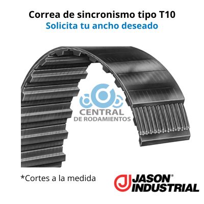 Manga de sincronismo, T10-920, Longitud 920 mm, Numero de dientes 92, bando