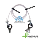 Sistema de alarma por rotura de banda incluye bases mageneticas y cable de acero para su fijacion correspondiente en los sistemas BULLDOG. No incluye los sensores BULLDOG.