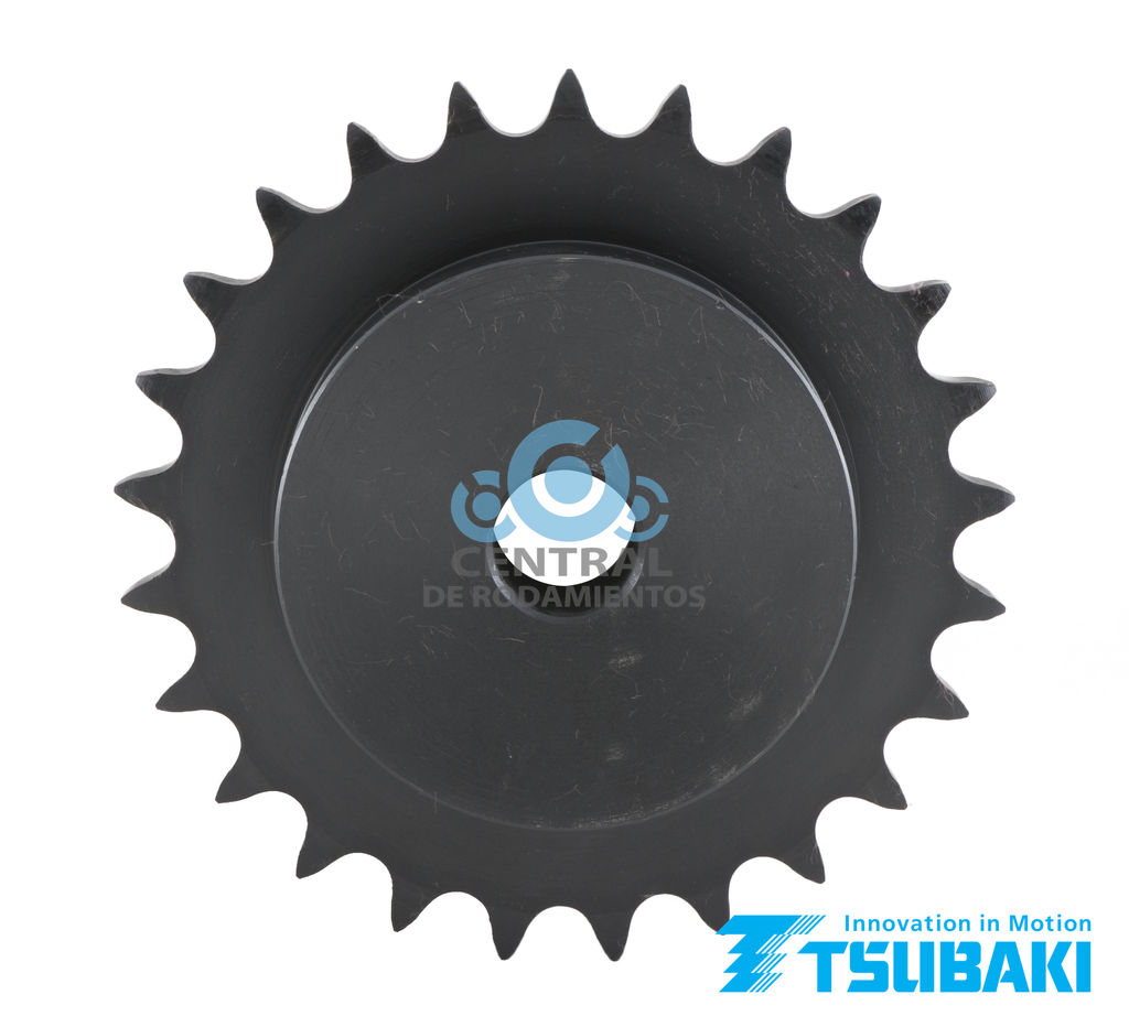 Sprocket, 06-1B19H, Tipo B, Numero de cadena & paso (06 / 3/8 in), Numero de dientes 19, Diametro de barreno normal 10 mm, TSUBAKI