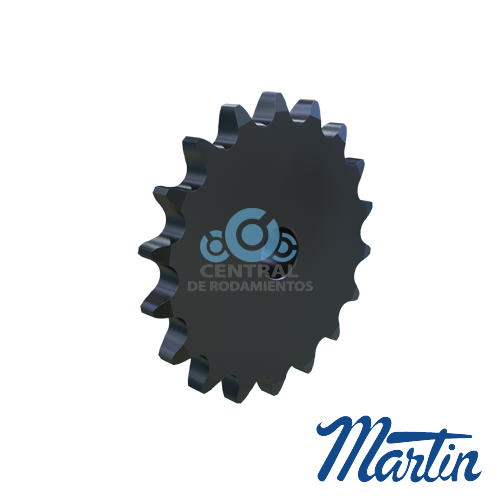 Sprocket, 06B18, Tipo B, Numero de cadena & paso (06 / 3/8 in), Numero de dientes 18, MARTIN