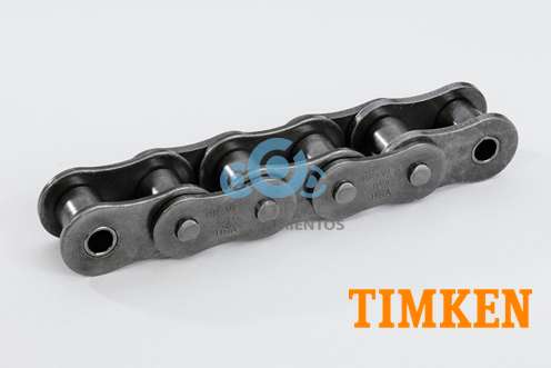 Caja de cadena inoxidable de rodillos remachados, 40-1R, Numero de cadena & paso 40 / 1/2 in, Numero de hileras 1, Caja con 10 pies de longitud de cadena, Timken Drives