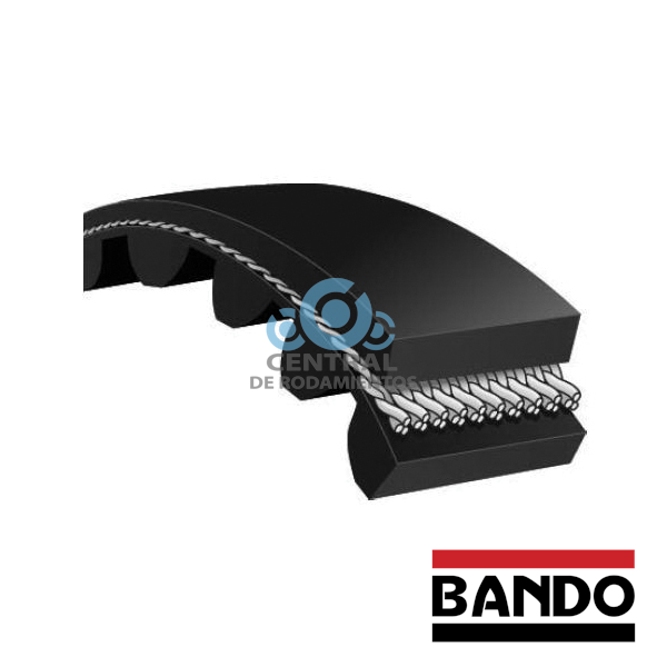 Correa de sincronismo, 150-S8M-1424, Longitud 1424 mm, Ancho 15 mm, Numero de dientes 178, BANDO