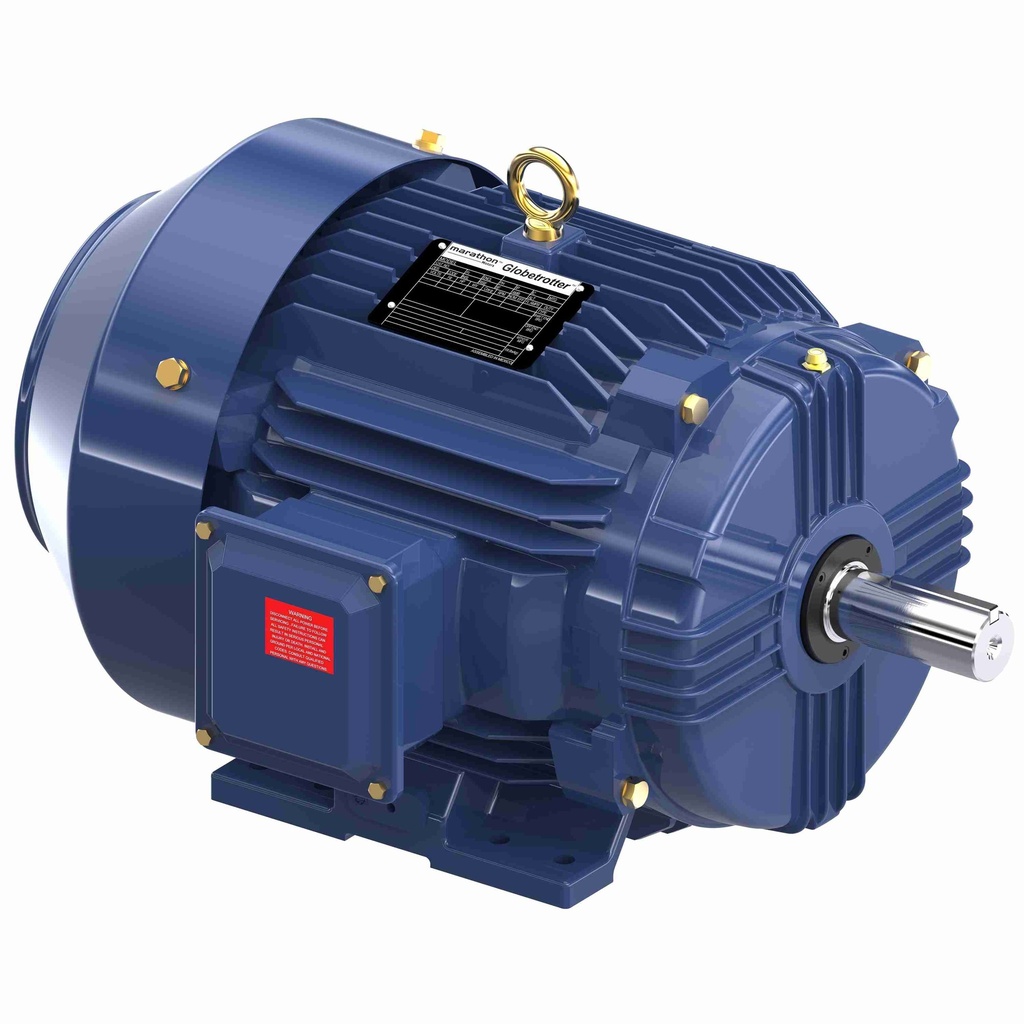 Motor trifasico Nema, Potencia 10 HP, Voltaje de alimentacion 208-230/460 & 190/380 V, Velocidad de giro 1800 RPM, Frame 215T, Enclosure TEFC, Marathon