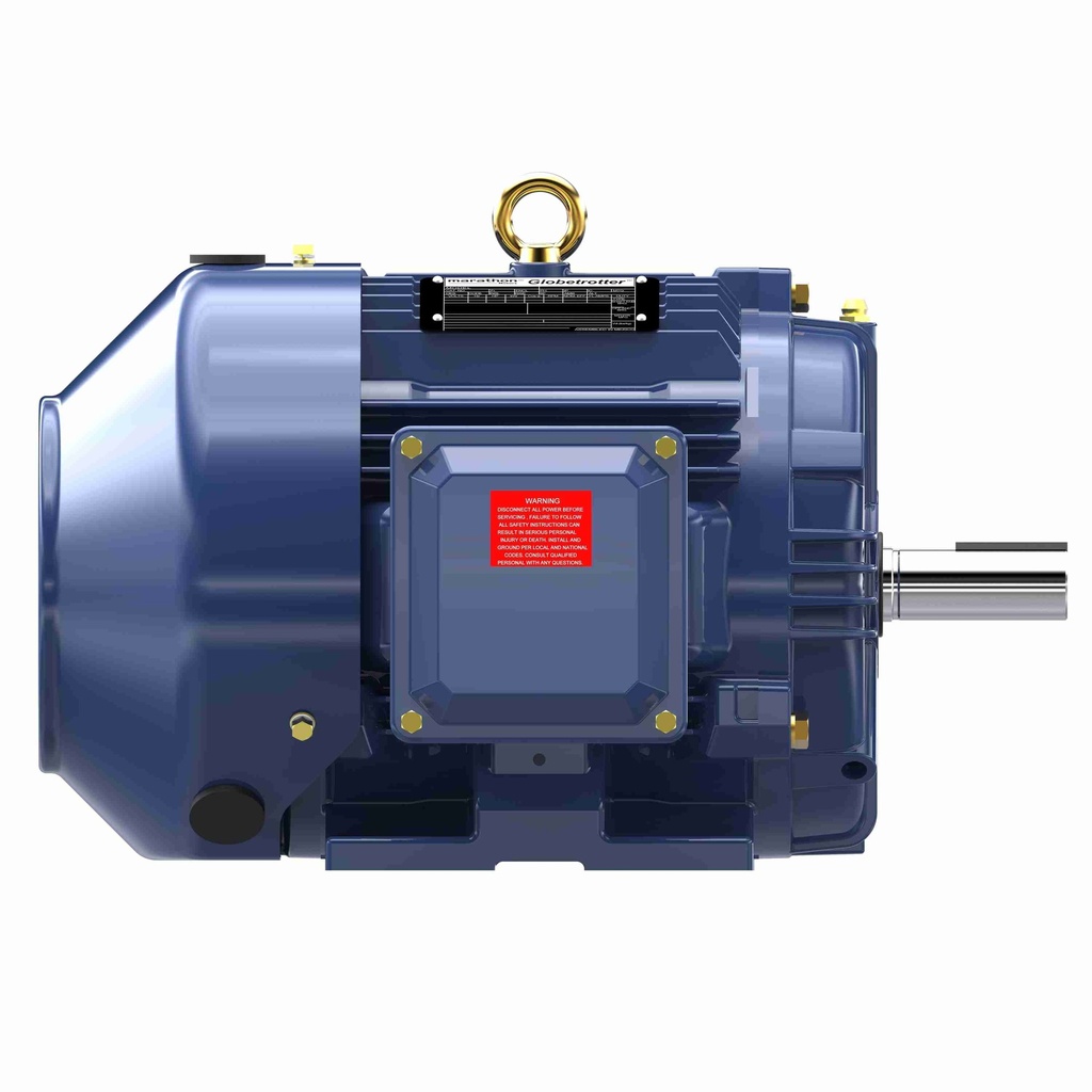 Motor trifasico Nema, Potencia 3.0 HP, Voltaje de alimentacion 208-230/460 & 190/380 V, Velocidad de giro 1800 RPM, Frame 182T, Enclosure TEFC, Marathon