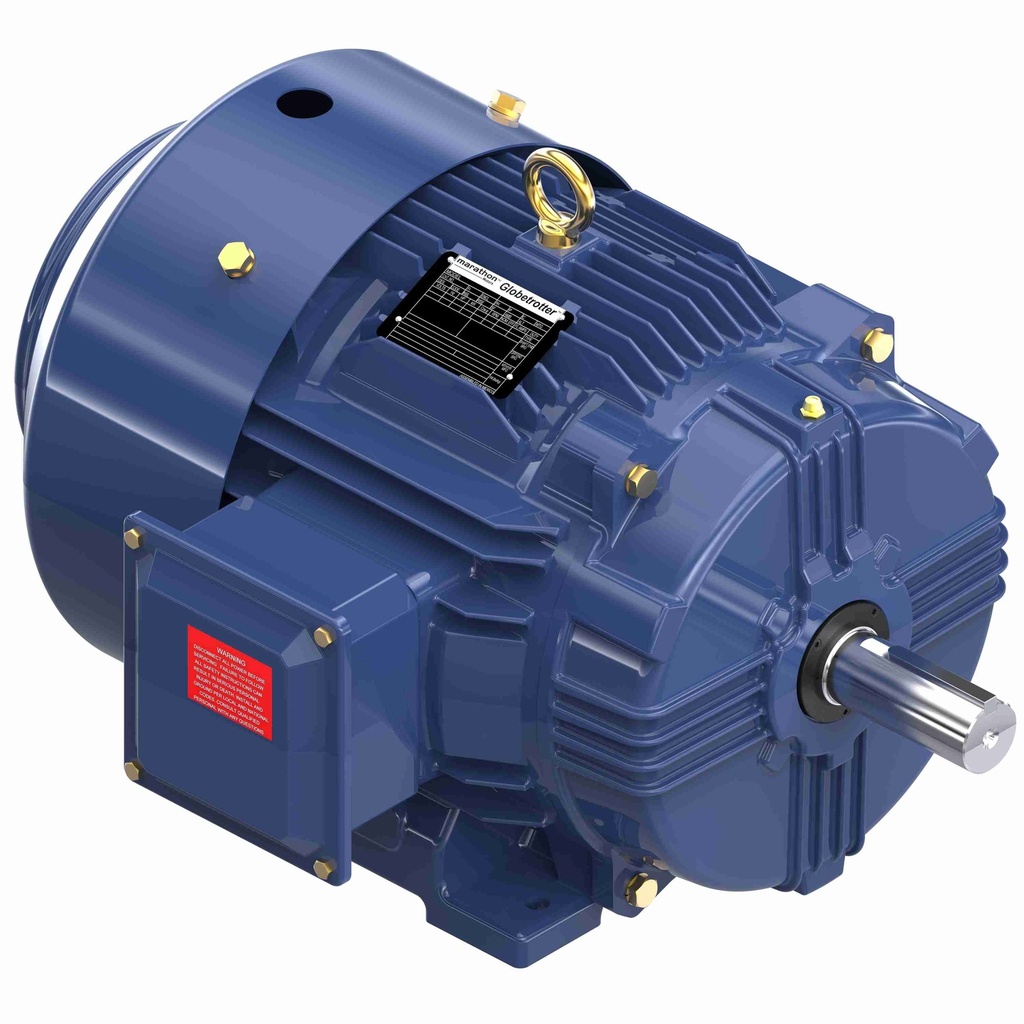 Motor trifasico Nema, Potencia 15 HP, Voltaje de alimentacion 208-230/460 & 190/380 V, Velocidad de giro 1800 RPM, Frame 254T, Enclosure TEFC, Marathon
