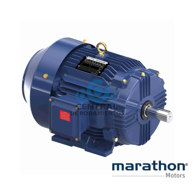 Motor trifasico Nema, Potencia 150 & 125 HP, Voltaje de alimentacion 460 & 380 V, Velocidad de giro 1800 RPM, Frame 445T, Enclosure TEFC, Marathon