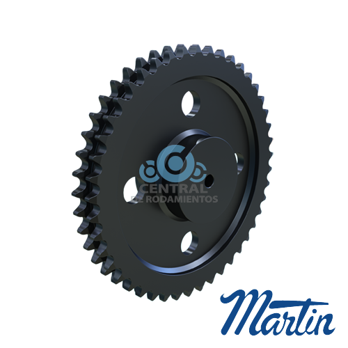 Sprocket doble, D80C60H, Tipo C, Numero de cadena & paso (80 / 1 in), Numero de dientes 60, MARTIN