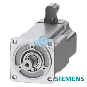 SIMOTICS S-1FK2 HD servomotor M0 = 2,4 Nm; Pn = 0,75 kW a Nn = 3000 1/min (380-480 V); Pn = 0,375 kW a Nn = 1500 1/min (200-240 V); con freno de mantenimiento; grado de protección IP64; eje D 19 × 40 mm con chaveta; encóder absoluto 22 bits + 12 bits multivuelta (encóder AM22DQC); con interfaz OCC; conector tamaño M17, girable;