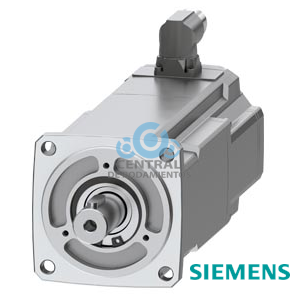 SIMOTICS S-1FK2 HD servomotor M0 = 3,2 Nm; Pn = 1 kW a Nn = 3000 1/min (380-480 V); Pn = 0,5 kW a Nn = 1500 1/min (200-240 V); con freno de mantenimiento; grado de protección IP65; eje D 19 × 40 mm con chaveta; encóder absoluto monovuelta 22 bits (encóder AS22DQC); con interfaz OCC; conector tamaño M17, girable;