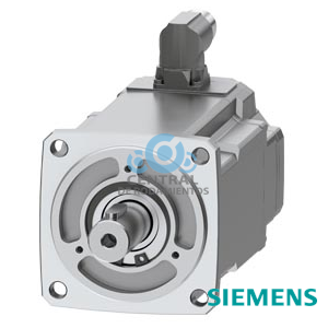 SIMOTICS S-1FK2 CT servomotor M0 = 2,4 Nm; Pn = 0,75 kW a Nn = 3000 1/min (380-480 V); Pn = 0,375 kW a Nn = 1500 1/min (200-240 V); grado de protección IP64; eje D 19 × 40 mm con chaveta; encóder absoluto 22 bits + 12 bits multivuelta (encóder AM22DQC); con interfaz OCC; conector tamaño M17, girable;