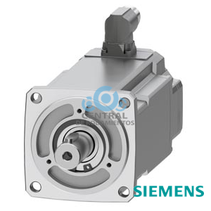 SIMOTICS S-1FK2 CT servomotor M0 = 3,2 Nm; Pn = 1 kW a Nn = 3000 1/min (380-480 V); Pn = 0,5 kW a Nn = 1500 1/min (200-240 V); grado de protección IP64; eje D 19 × 40 mm con chaveta; encóder absoluto 22 bits + 12 bits multivuelta (encóder AM22DQC); con interfaz OCC; conector tamaño M17, girable;