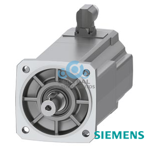 SIMOTICS S-1FK2 CT servomotor M0 = 12 Nm; Pn = 2,85 kW a Nn = 3000 1/min (380-480 V); Pn = 1,72 kW a Nn = 1500 1/min (200-240 V); con freno de mantenimiento; grado de protección IP64; eje D 24 × 50 mm con chaveta; encóder absoluto 22 bits + 12 bits multivuelta (encóder AM22DQC); con interfaz OCC; conector tamaño M23, girable;