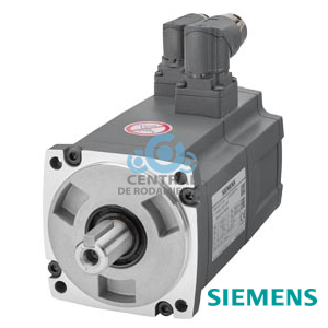 SIMOTICS S-1FL6 Tensión de empleo 400 V 3 AC PN=0,4 kW; NN=3000 1/min M0=1,9 Nm; MN=1,27 Nm Altura de eje 45 mm, con conector acodado; encóder incremental 2500 incr./vuelta con chaveta Tolerancia N sin freno de mantenimiento Grado de protección IP65 con junta anular compatible con los convertidores SINAMICS V70 y V90