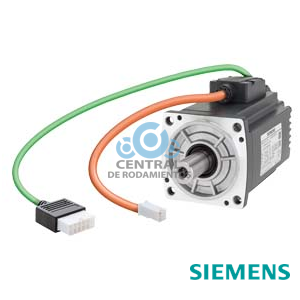 SIMOTICS S-1FL6 Tensión de empleo 230 V 3 AC PN=0,75 kW; NN=3000 1/min M0=2,39 Nm; MN=2,39 Nm Altura de eje 40 mm Encóder incremental TTL 2500 incr./vuelta con chaveta Tolerancia N sin freno de mantenimiento Grado de protección IP65 con junta anular compatible con los convertidores SINAMICS V90