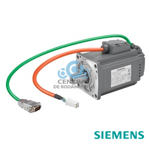 SIMOTICS S-1FL6, tensión de alimentación 230 V 3 AC PN=0,75 kW; NN=3000 M0=2,39 Nm; MN=2,39 Nm, altura de eje 40 mm, encóder absoluto monovuelta 21 bits con chaveta Tolerancia N con freno de mantenimiento grado de protección IP65 con anillo estanco al aceite adecuado para accionamiento V90