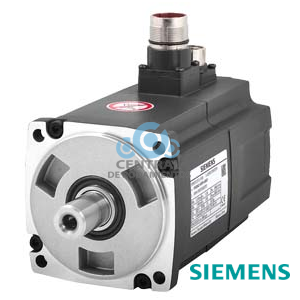 SIMOTICS S-1FL6 Tensión de empleo 400 V 3 AC PN=0,75 kW; NN=3000 1/min M0=3,5 Nm; MN=2,39 Nm Altura de eje 45 mm, con conector acodado; encóder incremental 2500 incr./vuelta con chaveta, tolerancia N sin freno de mantenimiento Grado de protección IP65 con junta anular compatible con los convertidores SINAMICS V70 y V90