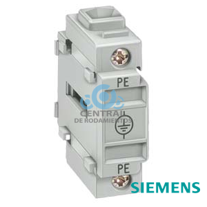 Borne de neutro/borne de puesta a tierra PE, continua, para fijación frontal, hasta 16A, Accesorios para interruptores principales e interruptores de parada de emergencia 3LD2