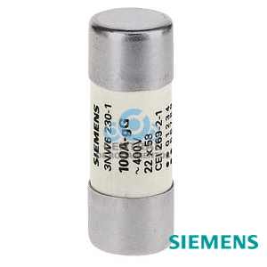 SENTRON, cartucho fusible cilíndrico, 22 × 58 mm, 25 A, fund. gris, Un AC: 690 V