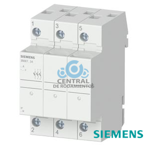 SENTRON, base portafusibles cilíndricos, 10x38 mm, 3 polos, Entrada: 32 A, Un AC: 690 V, Señalizador LED