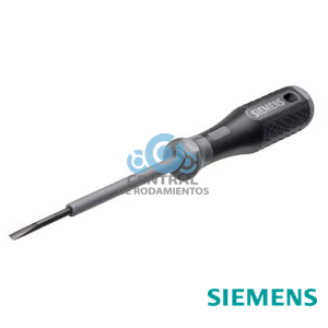 Destornillador SIRIUS parcialmente aislado, gris titanio Dimensiones 3,0 x 0,5 x 100 para accionar los bornes de resorte