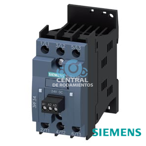 Contactor estático trifásico 3RF3 AC 53 / 3,8 A / 40 °C 48-480 V / DC 24 V circuito inversor de conmutación instantánea borne de tornillo
