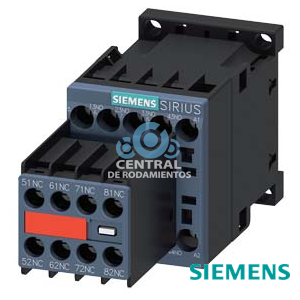 contactor auxiliar, 4 NA + 4 NC, 230 V AC, 50/60 Hz, bornes de tornillo, tamaño S00, bloque de contactos auxiliares no desmontable