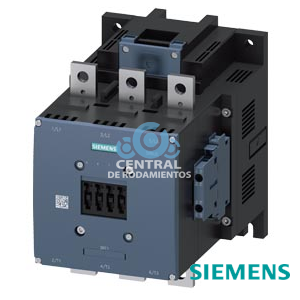 contactor de potencia, AC-3e/AC-3 400 A, 200 kW/400 V AC (50-60 Hz)/DC Uc: 110-127 V tripolar, contactos auxiliares 2 NA + 2 NC accionamiento: convencional circuito ppal.: barra circuito de control y auxiliar: borne de tornillo