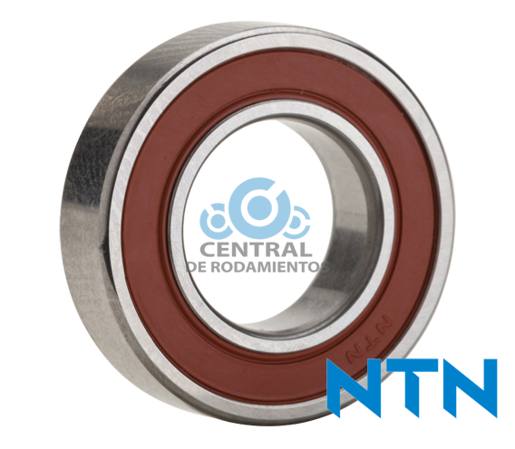 Rodamiento rigido de bolas, 6302LLU, Diametro interno 15 mm, Diametro externo 42 mm , Ancho total 13 mm, NTN