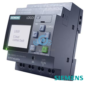 LOGO! 12/24RCE, módulo lógico, displ. FA/E/S: 12/DC 24 V/relé, 8 DI (4 AI)/4 DO, mem. 400 bloques, modularmente ampliable, Ethernet, servidor web integrado, Datalog, variantes personalizadas