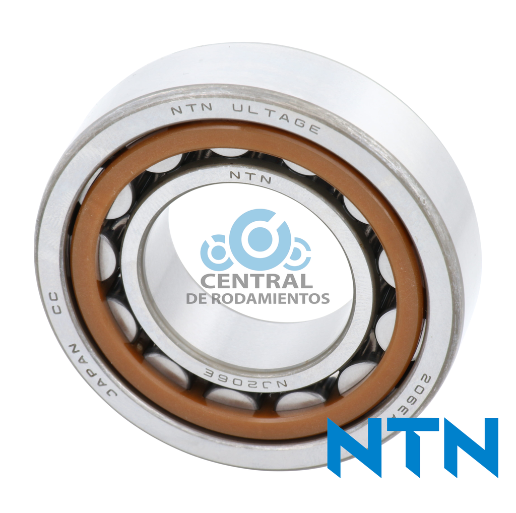 Rodamiento de rodillos cilindricos, NJ2214ET2, Diametro interno 70 mm, Diametro externo 125 mm, Ancho 31 mm, NTN